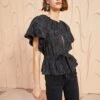 ULLA JOHNSON Mirabelle Top - Noir 1 ULLA JOHNSON Mirabelle Top - Noir -Chic Clothing Store ULLA JOHNSON Mirabelle Top NOIR 01 MAIN