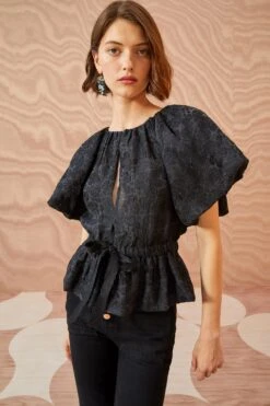 ULLA JOHNSON Mirabelle Top - Noir -Chic Clothing Store ULLA JOHNSON Mirabelle Top NOIR 03