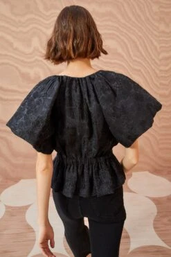 ULLA JOHNSON Mirabelle Top - Noir -Chic Clothing Store ULLA JOHNSON Mirabelle Top NOIR 04