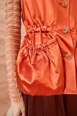 ULLA JOHNSON Monroe Vest - Red Oxide 10 ULLA JOHNSON Monroe Vest - Red Oxide -Chic Clothing Store ULLA JOHNSON Monroe Vest REDOXIDE 0084