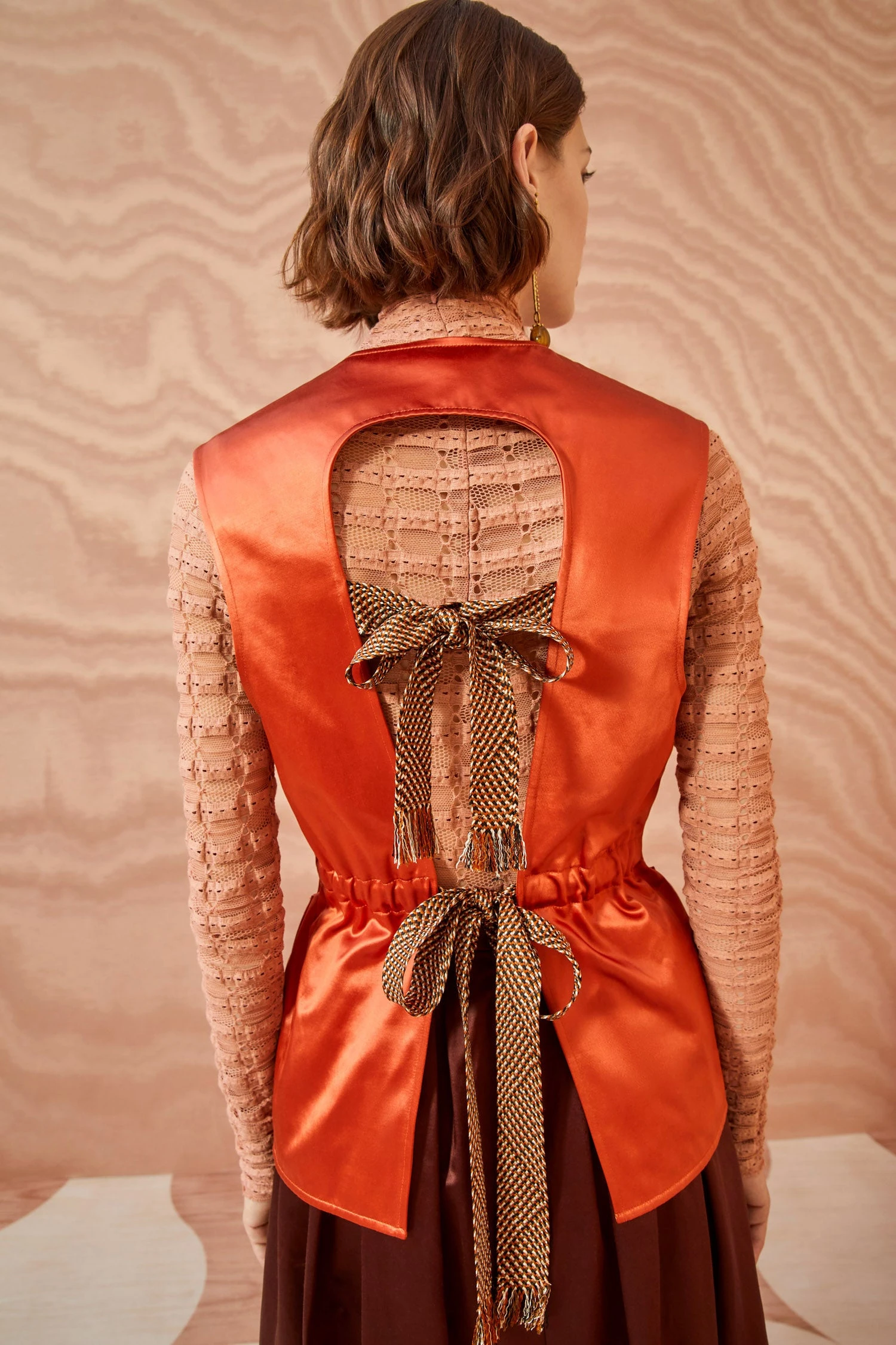 ULLA JOHNSON Monroe Vest - Red Oxide 4 ULLA JOHNSON Monroe Vest - Red Oxide - Image 2