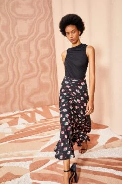ULLA JOHNSON Nadira Skirt - Nocturne -Chic Clothing Store ULLA JOHNSON Nadira Skirt NOCTURNE 03