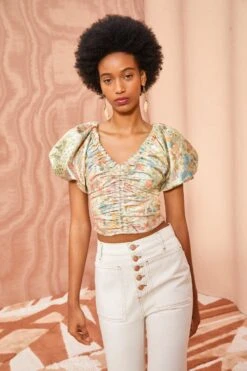 ULLA JOHNSON Nerida Top - Meadow