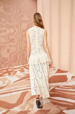 ULLA JOHNSON Odile Dress - Chalk -Chic Clothing Store ULLA JOHNSON Odile Dress CHALK 0175