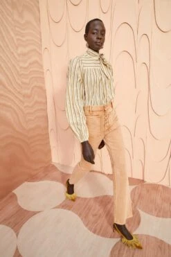 ULLA JOHNSON Opal Blouse - Sand -Chic Clothing Store ULLA JOHNSON Opal Blouse SAND 0129