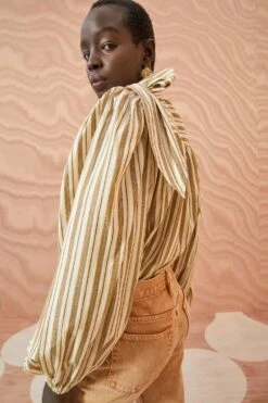 ULLA JOHNSON Opal Blouse - Sand -Chic Clothing Store ULLA JOHNSON Opal Blouse SAND 0222