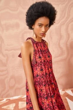 ULLA JOHNSON Ottavia Coverup - Wild Rose -Chic Clothing Store ULLA JOHNSON Ottavia Coverup WILD ROSE 03