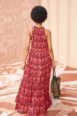 ULLA JOHNSON Ottavia Coverup - Wild Rose -Chic Clothing Store ULLA JOHNSON Ottavia Coverup WILD ROSE 04