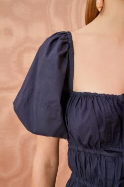 ULLA JOHNSON Palma Dress - Midnight -Chic Clothing Store ULLA JOHNSON Palma Dress MIDNIGHT 05