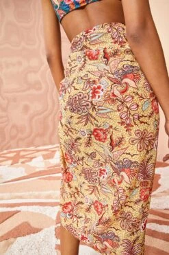 ULLA JOHNSON Paz Coverup - Calla Lily -Chic Clothing Store ULLA JOHNSON Paz Coverup CALLA LILY 0117