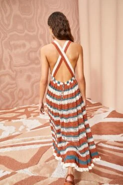 ULLA JOHNSON Paz Dress - Canyon 10 ULLA JOHNSON Paz Dress - Canyon -Chic Clothing Store ULLA JOHNSON Paz Dress CANYON 04