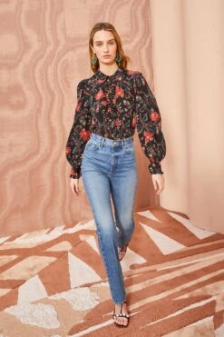 ULLA JOHNSON Philipa Blouse - Obsidian -Chic Clothing Store ULLA JOHNSON Philipa Blouse OBSIDIAN 0028