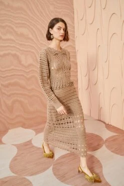 ULLA JOHNSON Prisha Dress - Flax 13 ULLA JOHNSON Prisha Dress - Flax -Chic Clothing Store ULLA JOHNSON Prisha Dress FLAX 0081