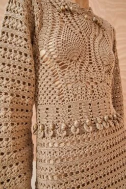 ULLA JOHNSON Prisha Dress - Flax 10 ULLA JOHNSON Prisha Dress - Flax -Chic Clothing Store ULLA JOHNSON Prisha Dress FLAX 02 ALT