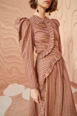 ULLA JOHNSON Prudence Dress - Mulberry -Chic Clothing Store ULLA JOHNSON Prudence Dress MULBERRY 02 ALT