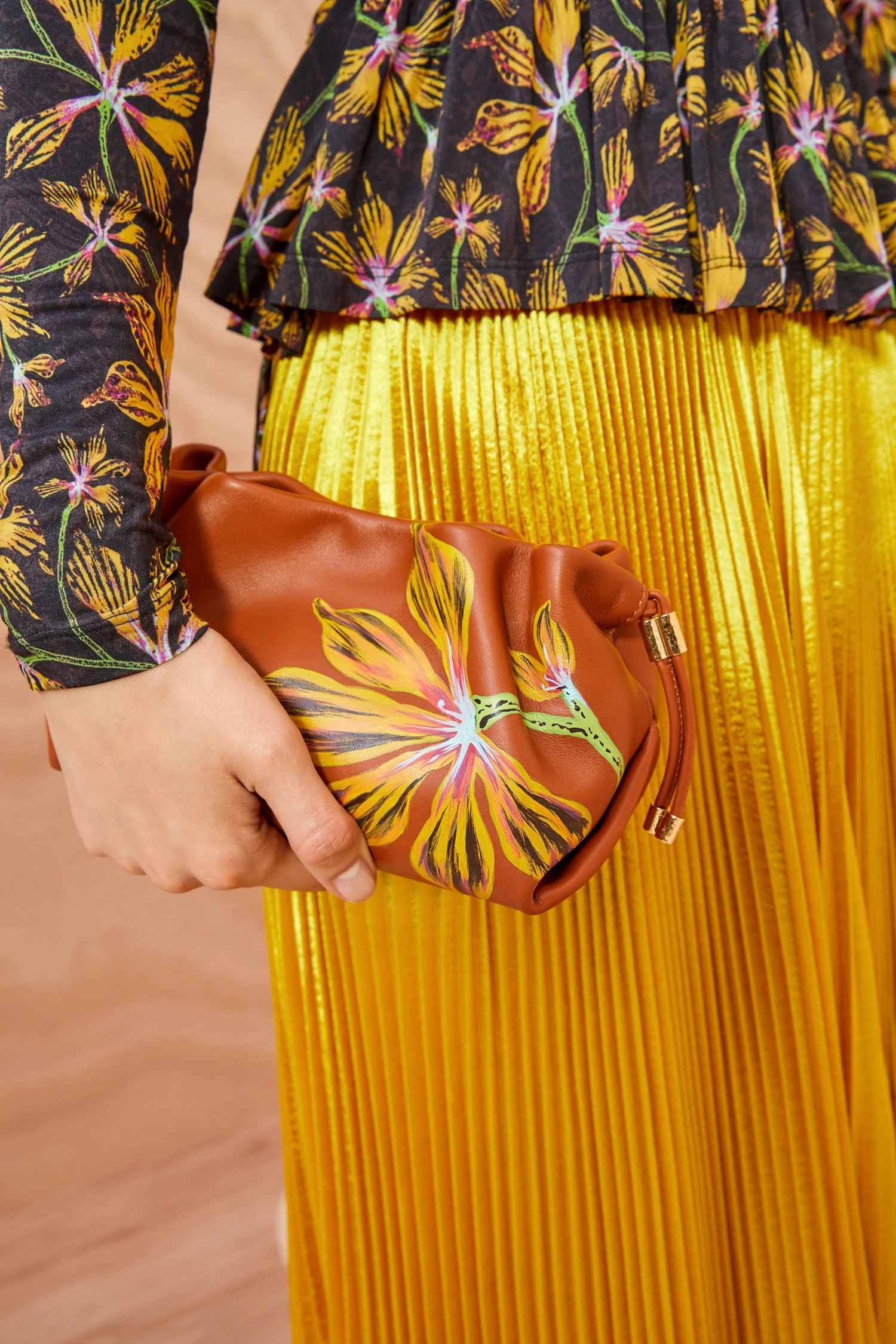 ULLA JOHNSON Remy Mini Soft Clutch - Sierra Floral 3 ULLA JOHNSON Remy Mini Soft Clutch - Sierra Floral