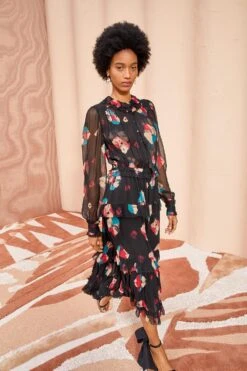 ULLA JOHNSON Reina Dress - Nocturne -Chic Clothing Store ULLA JOHNSON Reina Dress NOCTURNE 05