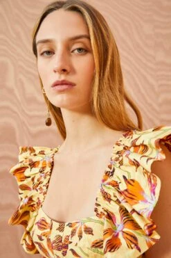 ULLA JOHNSON Romi Top - Lotus -Chic Clothing Store ULLA JOHNSON Romi Top LOTUS 05