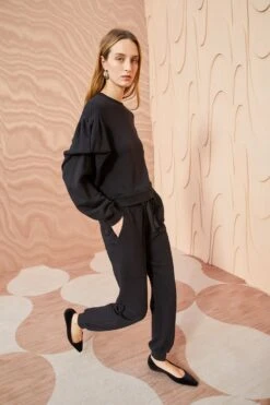 ULLA JOHNSON Rory Pant - Noir -Chic Clothing Store ULLA JOHNSON Rory Pant NOIR 03