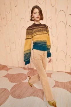 ULLA JOHNSON Rosalia Pullover - Desert -Chic Clothing Store ULLA JOHNSON Rosalia Pullover DESERT 0085