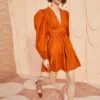 ULLA JOHNSON Rosalind Dress - Saffron -Chic Clothing Store ULLA JOHNSON Rosalind Dress SAFFRON 03