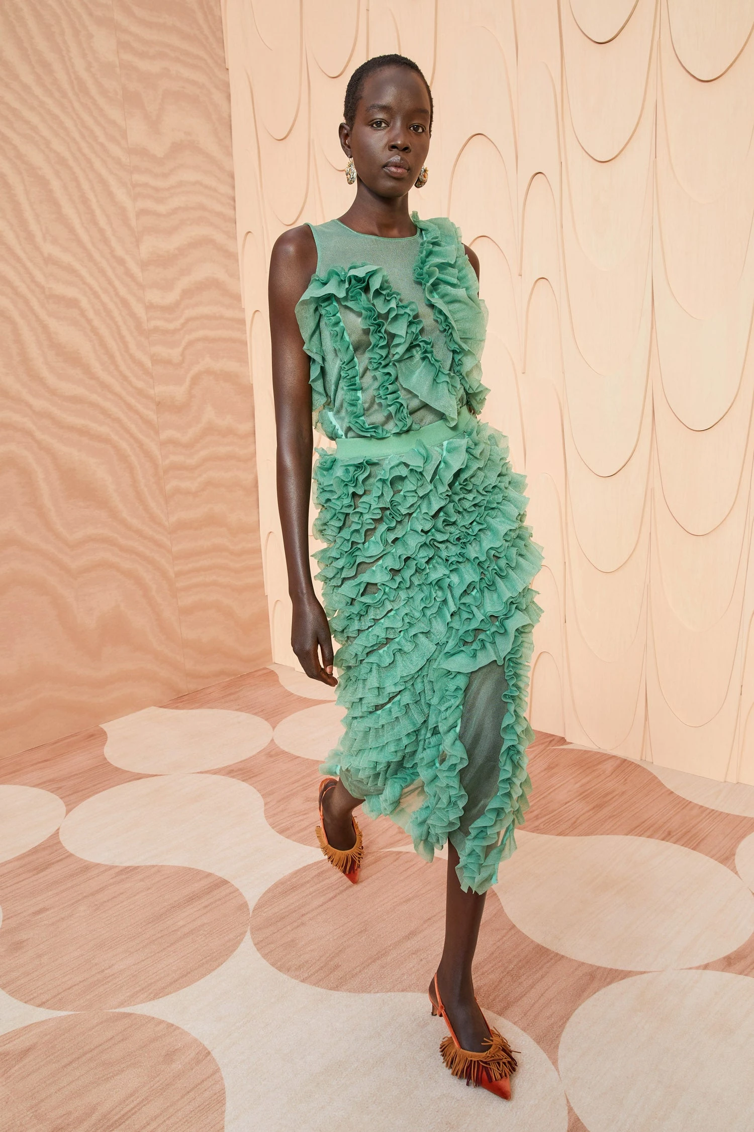 ULLA JOHNSON Sarafina Skirt - Jade 3 ULLA JOHNSON Sarafina Skirt - Jade