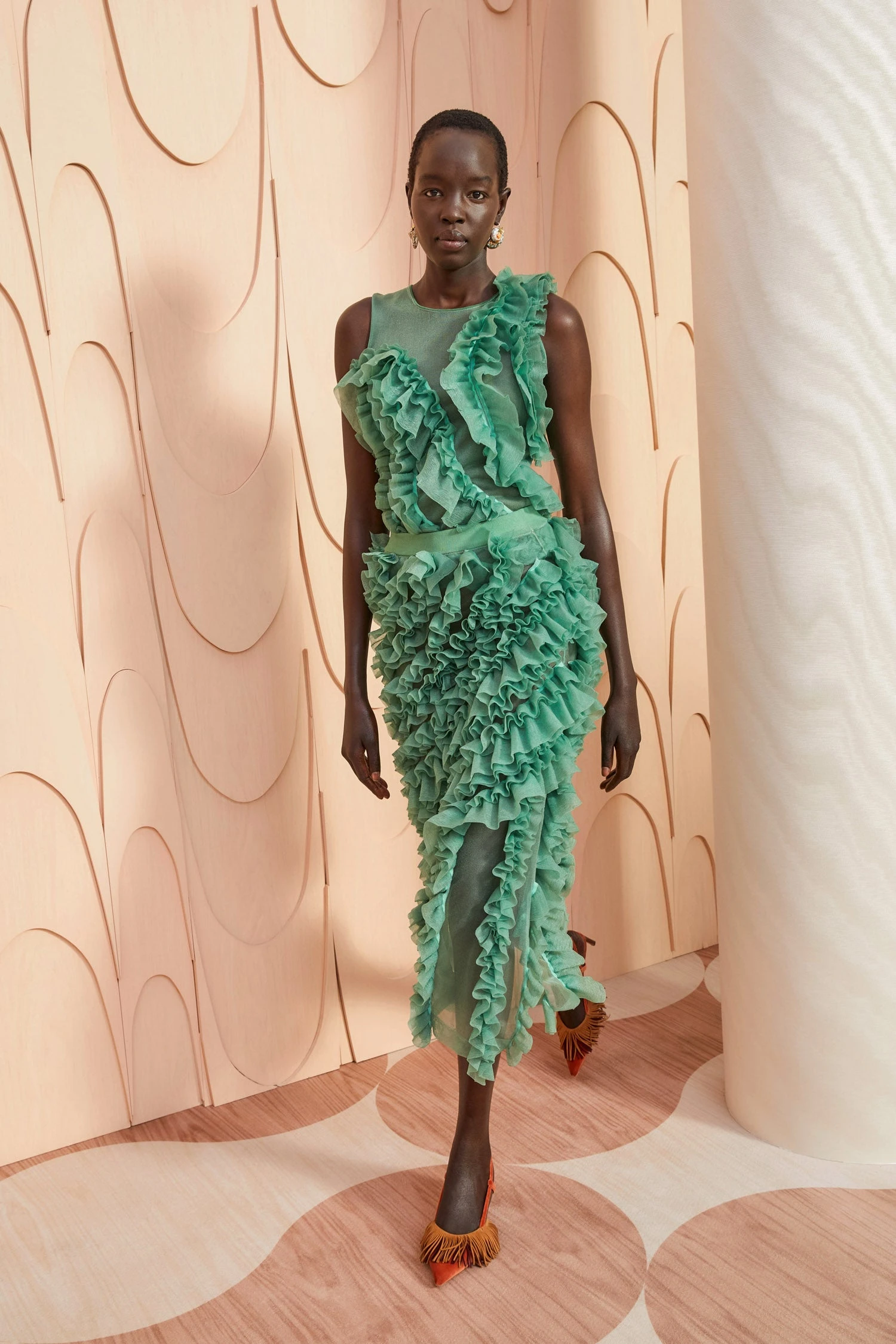 ULLA JOHNSON Sarafina Skirt - Jade 7 ULLA JOHNSON Sarafina Skirt - Jade - Image 5