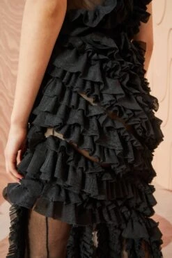 ULLA JOHNSON Sarafina Skirt - Noir -Chic Clothing Store ULLA JOHNSON Sarafina Skirt NOIR 0117