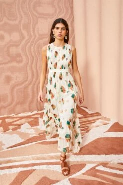 ULLA JOHNSON Sarai Dress - Aurora 11 ULLA JOHNSON Sarai Dress - Aurora -Chic Clothing Store ULLA JOHNSON Sarai Dress AURORA 03