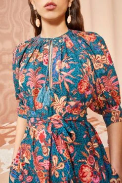 ULLA JOHNSON Selena Coverup - Delphinium 8 ULLA JOHNSON Selena Coverup - Delphinium -Chic Clothing Store ULLA JOHNSON Selena Coverup DELPHINIUM 0121