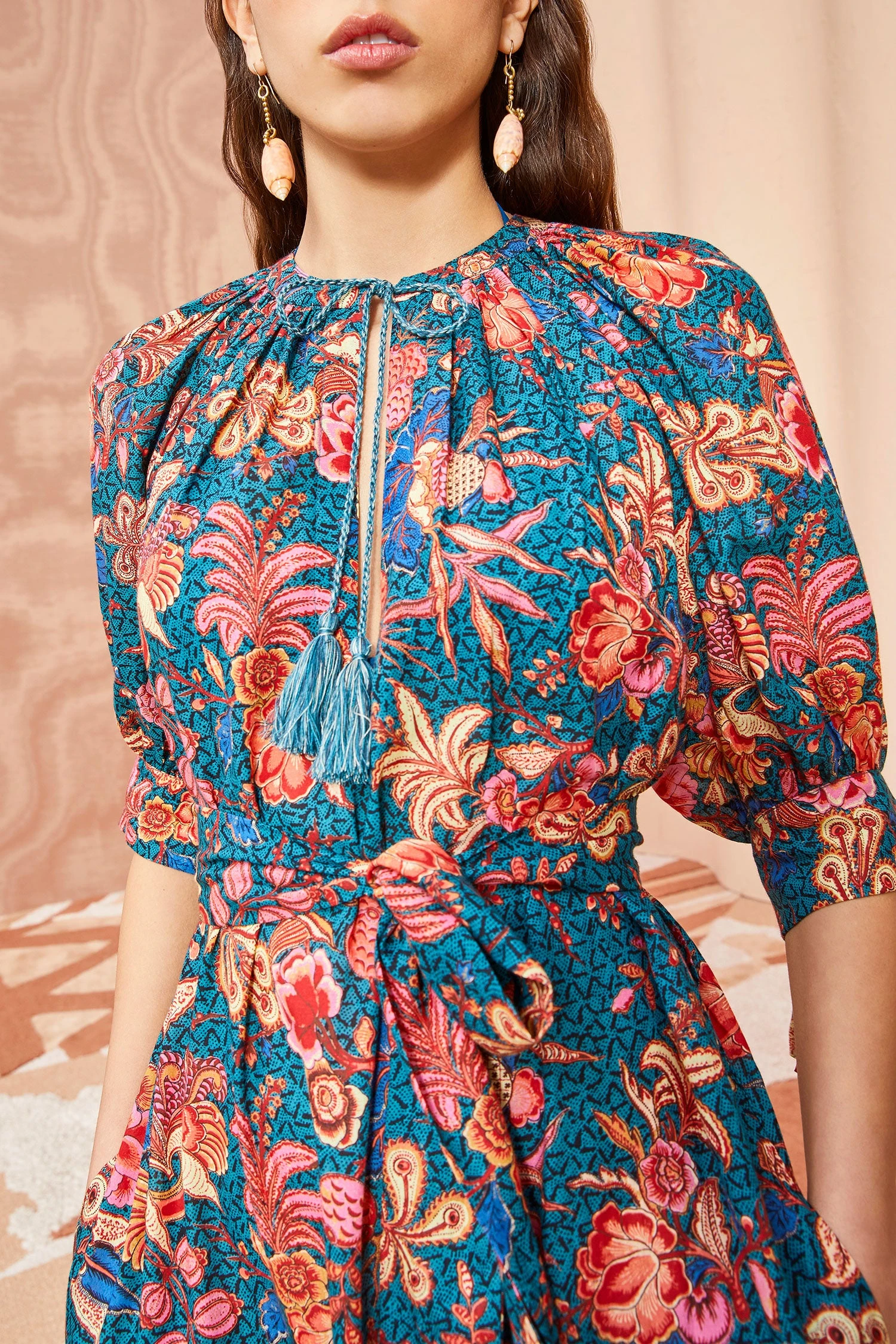 ULLA JOHNSON Selena Coverup - Delphinium 5 ULLA JOHNSON Selena Coverup - Delphinium - Image 3