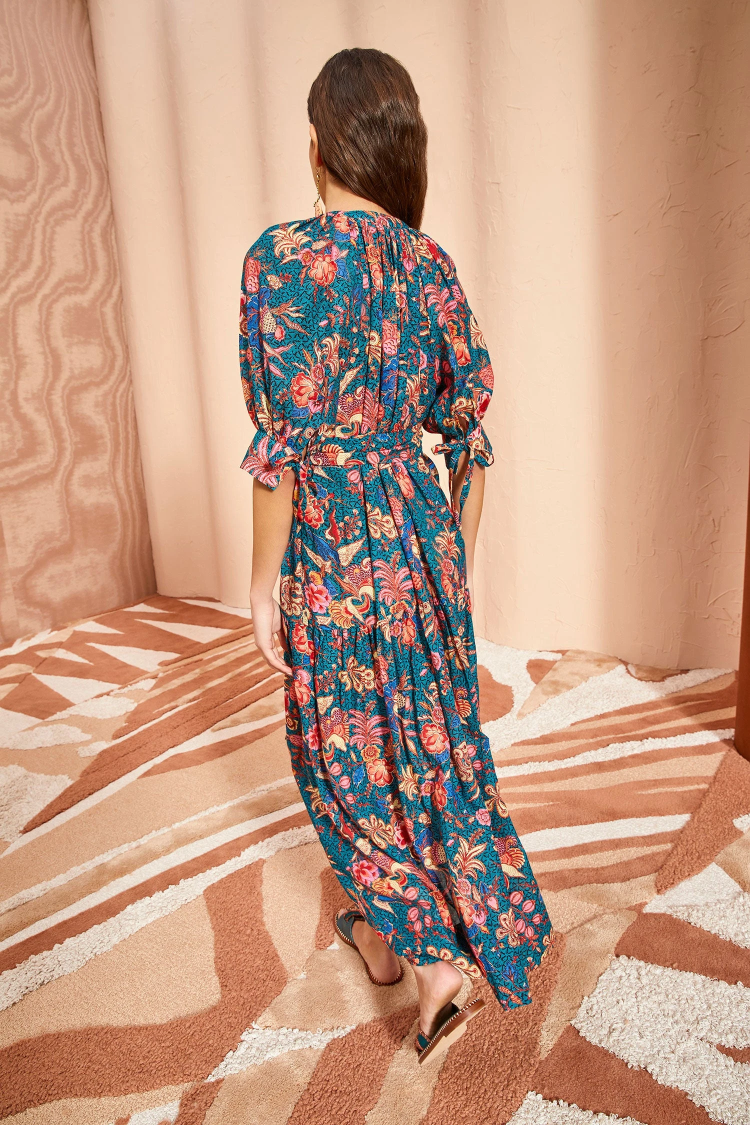 ULLA JOHNSON Selena Coverup - Delphinium 6 ULLA JOHNSON Selena Coverup - Delphinium - Image 4