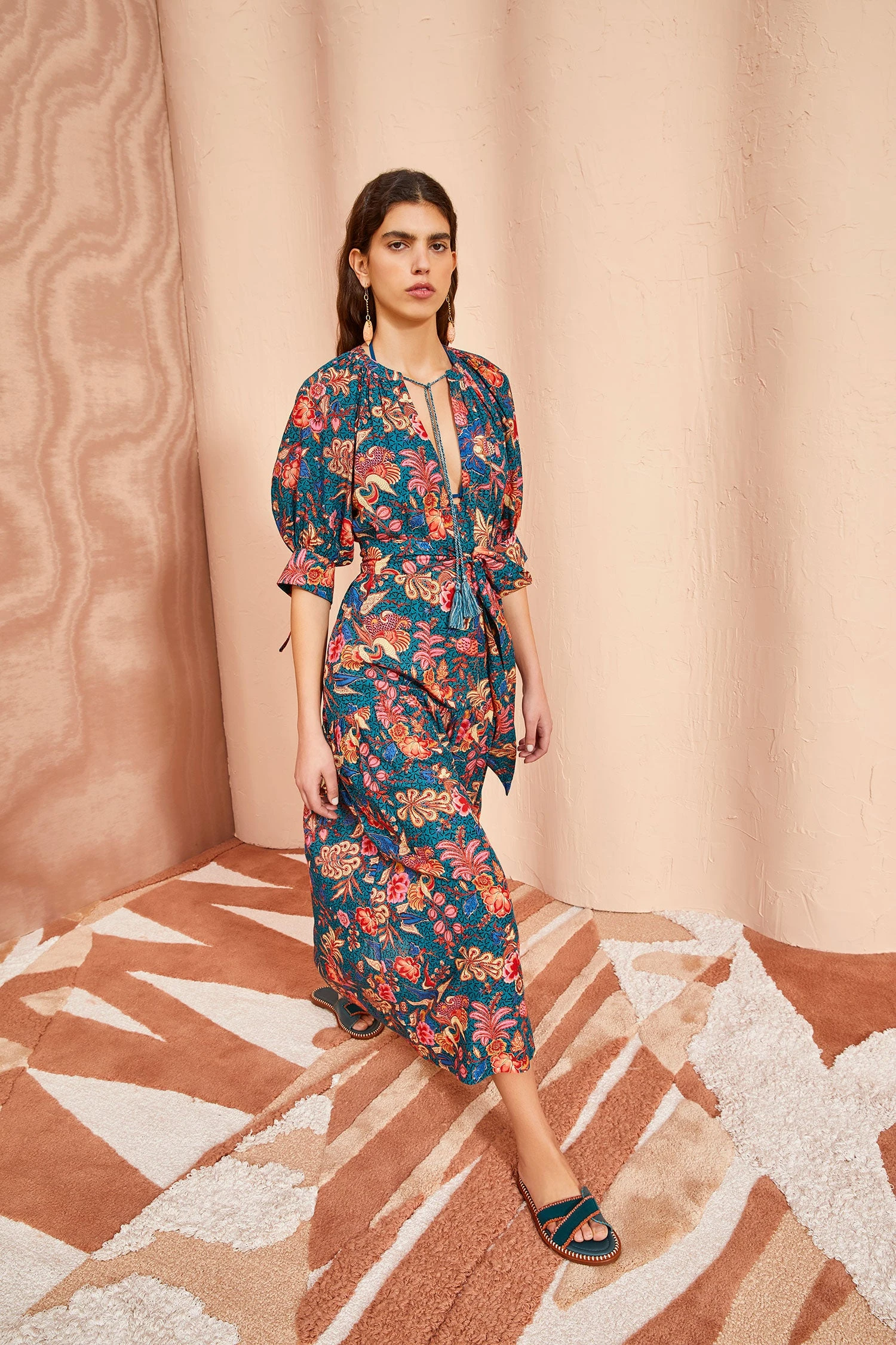 ULLA JOHNSON Selena Coverup - Delphinium 3 ULLA JOHNSON Selena Coverup - Delphinium