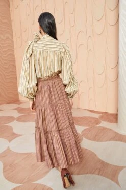 ULLA JOHNSON Severine Skirt - Mulberry -Chic Clothing Store ULLA JOHNSON Severine Skirt MULBERRY 0140