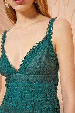 ULLA JOHNSON Shivani Dress - Cypress 11 ULLA JOHNSON Shivani Dress - Cypress -Chic Clothing Store ULLA JOHNSON Shivani Dress CYPRESS 0064