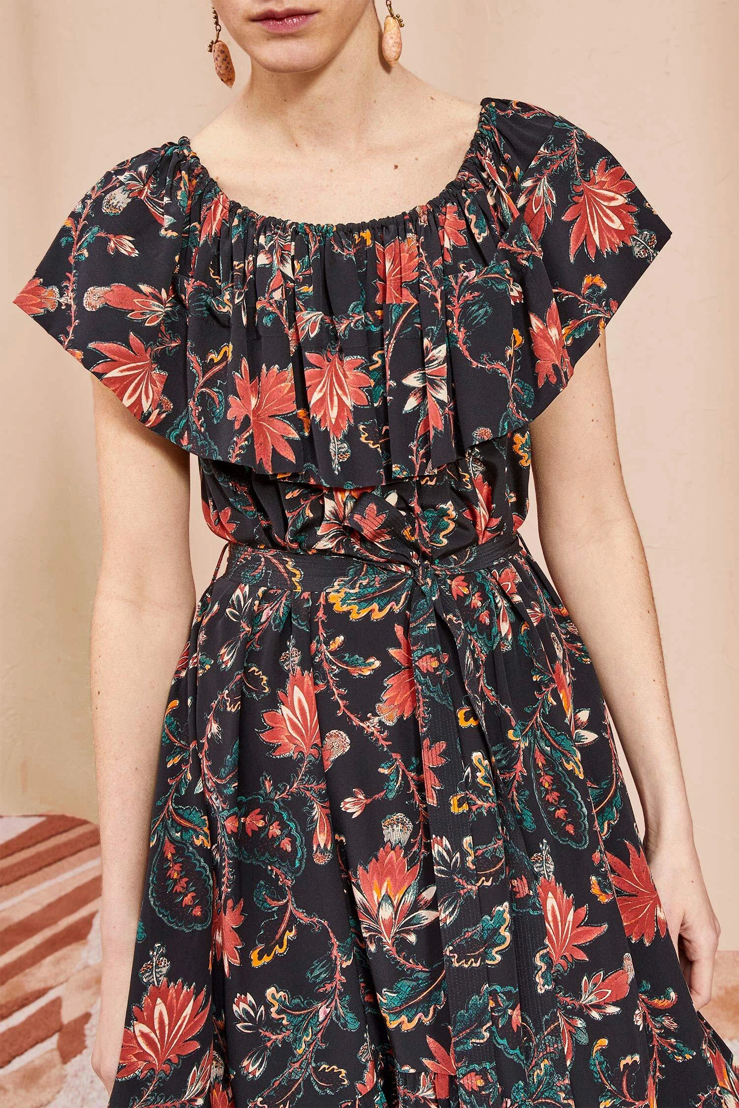 ULLA JOHNSON Skye Dress - Obsidian 4 ULLA JOHNSON Skye Dress - Obsidian - Image 2