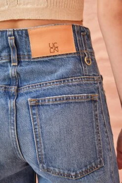 ULLA JOHNSON The Thea Jean - Danube Medium Indigo Wash -Chic Clothing Store ULLA JOHNSON THEA JEAN DANUBE MEDIUM INDIGO WASH 05