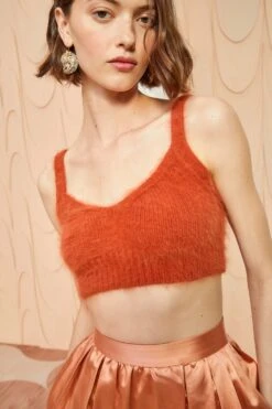 ULLA JOHNSON Taliah Bralette - Redwood -Chic Clothing Store ULLA JOHNSON Taliah Bralette REDWOOD 0119