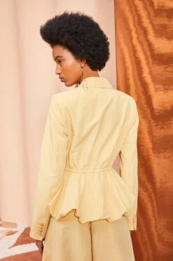 ULLA JOHNSON Talie Blazer - Dune -Chic Clothing Store ULLA JOHNSON Talie Blazer DUNE 0144