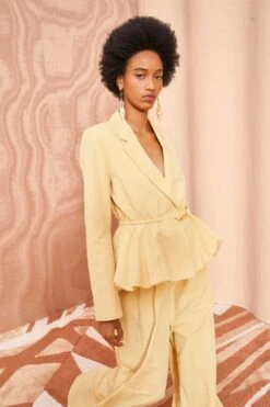 ULLA JOHNSON Talie Blazer - Dune -Chic Clothing Store ULLA JOHNSON Talie Blazer DUNE 0164