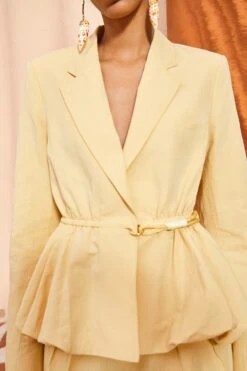 ULLA JOHNSON Talie Blazer - Dune -Chic Clothing Store ULLA JOHNSON Talie Blazer DUNE 02 ALT