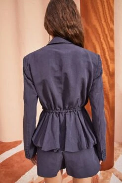 ULLA JOHNSON Talie Blazer - Midnight -Chic Clothing Store ULLA JOHNSON Talie Blazer MIDNIGHT 0122