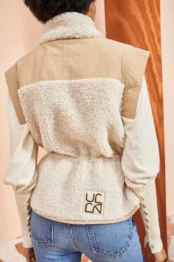 ULLA JOHNSON Tariet Vest - Fawn 9 ULLA JOHNSON Tariet Vest - Fawn -Chic Clothing Store ULLA JOHNSON Tariet Vest FAWN 0458