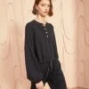 ULLA JOHNSON Tess Pullover - Noir -Chic Clothing Store ULLA JOHNSON Tess Pullover NOIR 01 MAIN