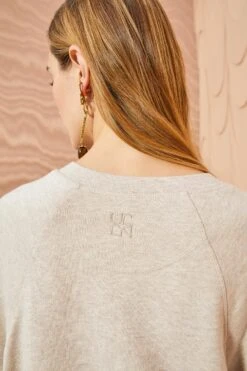 ULLA JOHNSON Tess Pullover - Oatmeal -Chic Clothing Store ULLA JOHNSON Tess Pullover OATMEAL 03