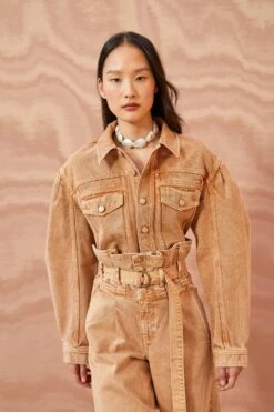 ULLA JOHNSON The Cosette Jacket - Stone Dye Wash -Chic Clothing Store ULLA JOHNSON The Cosette Jacket STONE DYE WASH 01 MAIN