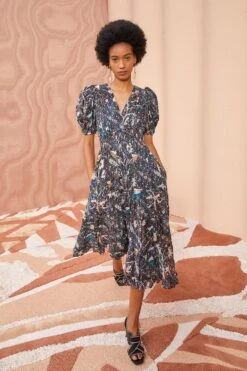 ULLA JOHNSON Thelma Dress - Jet -Chic Clothing Store ULLA JOHNSON Thelma Dress JET 05