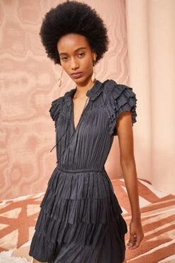 ULLA JOHNSON Vesna Dress - Noir -Chic Clothing Store ULLA JOHNSON Vesna Dress NOIR 03