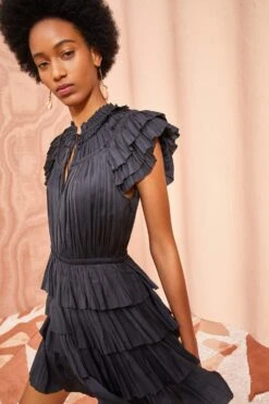 ULLA JOHNSON Vesna Dress - Noir -Chic Clothing Store ULLA JOHNSON Vesna Dress NOIR 05