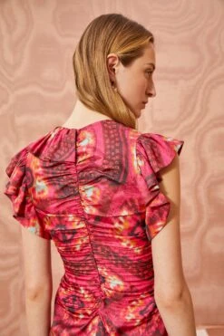 ULLA JOHNSON Vida Top - Wild Rose -Chic Clothing Store ULLA JOHNSON Vida Top WILD ROSE 03